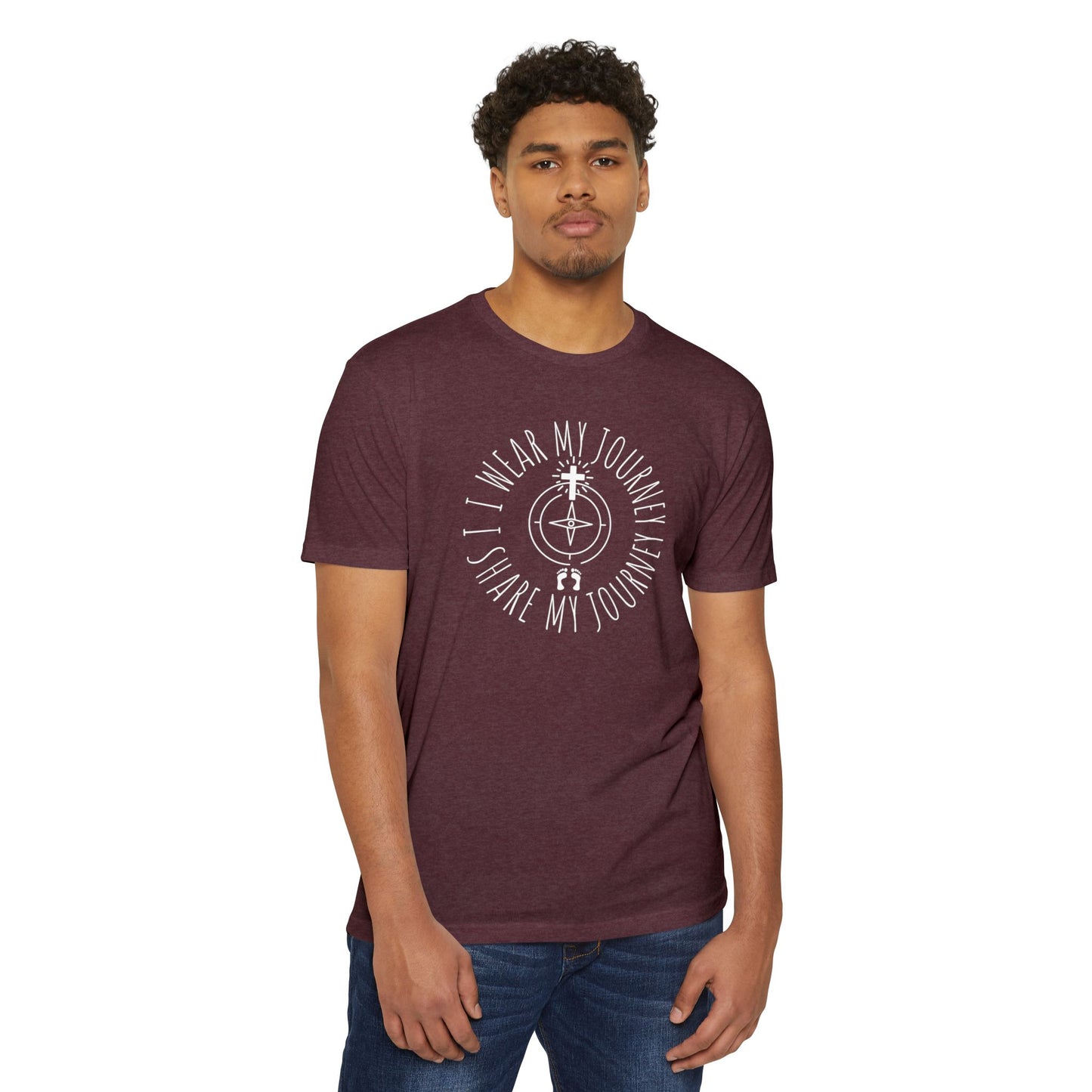 Wear My Journey – Men’s/Unisex Faith Statement Tee – Comfortable and Stylish, Casual Wear, Christian Apparel, Great for Gifts and Celebrations