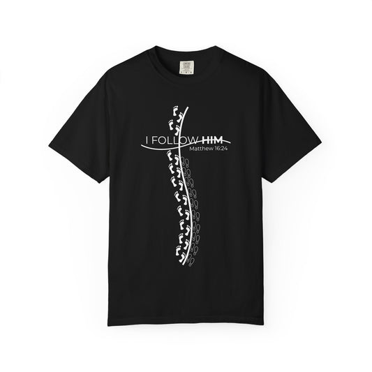 "I Follow Him" Comfort Colors Heavyweight Tee