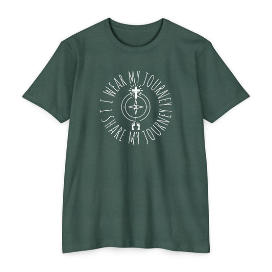 Wear My Journey – Men’s/Unisex Faith Statement Tee – Comfortable and Stylish, Casual Wear, Christian Apparel, Great for Gifts and Celebrations